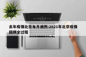 去年疫情北京每月病例:2021年北京疫情回顾全过程